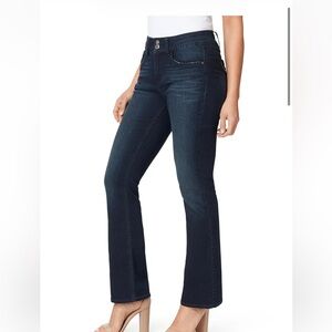 Angels Curvy Bootcut Mid-Rise Jeans (Regular) Amaryllis Blue